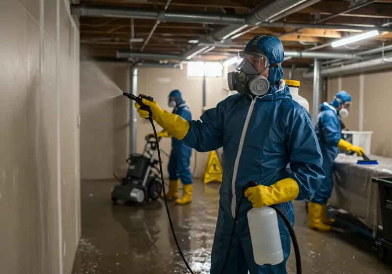 Basement Sanitization and Antimicrobial Treatment process in Lee County, AL